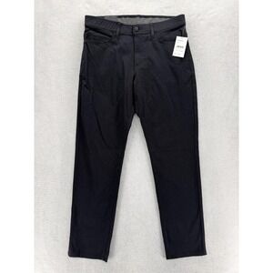 Tahari Every Wear Tech Chino Pants Mens 34x32 Black Straight Fit Stretch NWT